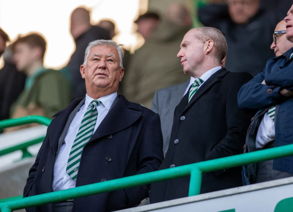 Michael Nicholson, Celtic CEO, Peter Lawwell, McGowan
