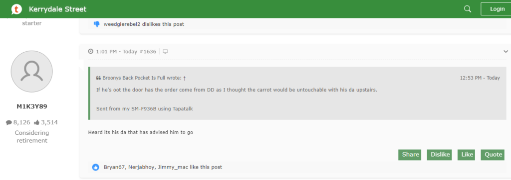 Mark Lawwell, MI3K3Y89