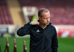Willie Collum, SFA, referee, Kris Boyd, Muir, Aitken, Hardie, VAR