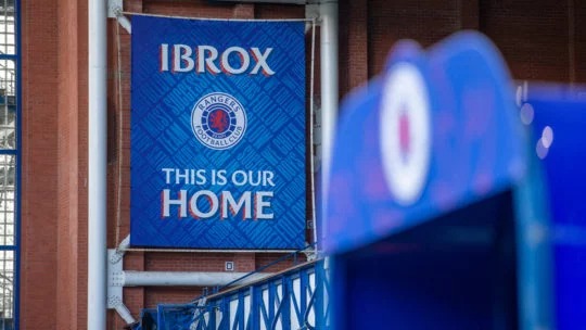 Herald, Ibrox, Daily Record, Clyde. Barry Ferguson, Phil Clement, Gers, King, Park, Souness, King, Burns, Rangers