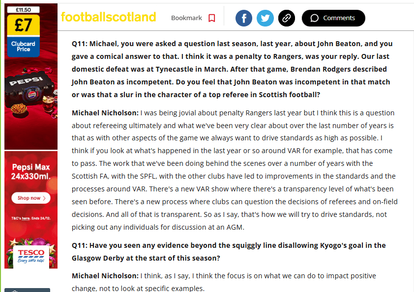 Lawwell, Nicholson, McHugh, VAR