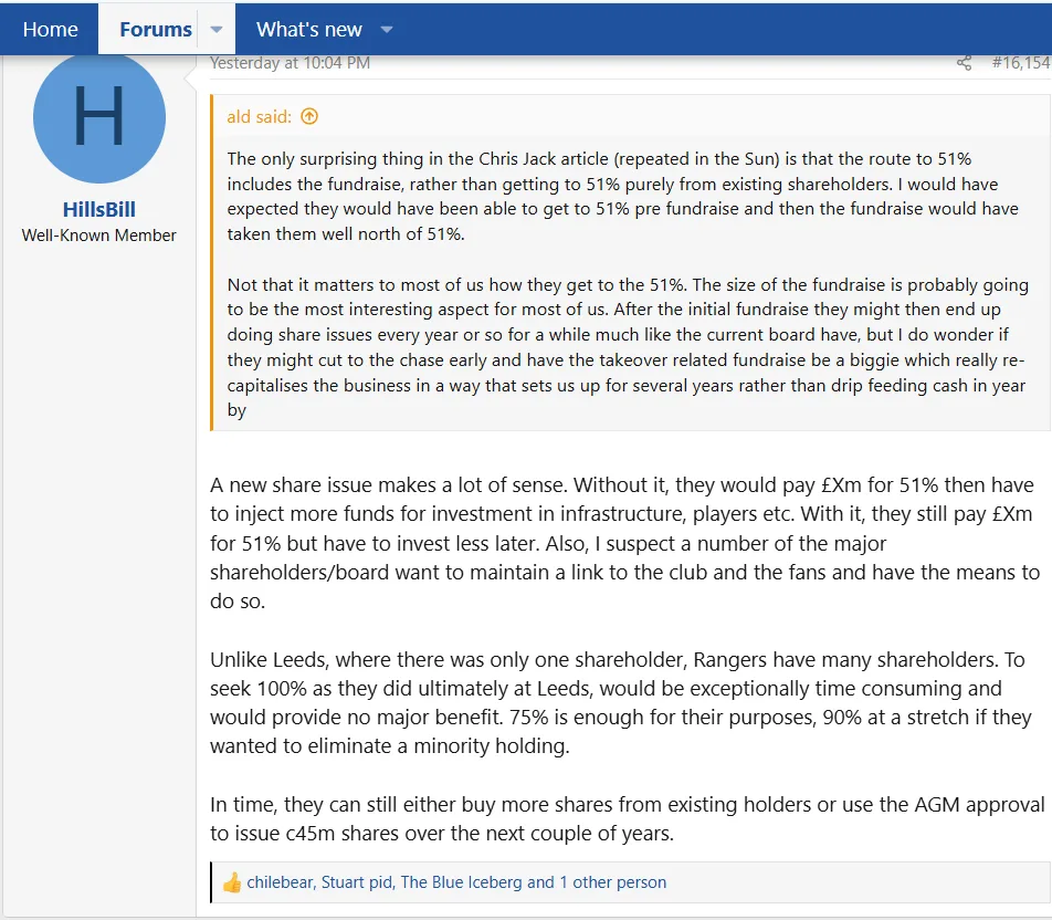 Takeover, Ibrox, fans