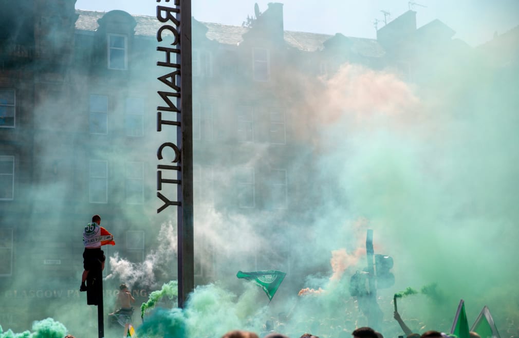 Celtic fans, Glasgow