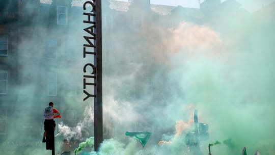 Celtic fans, Glasgow