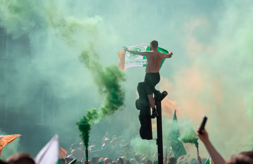 Celtic fans, BBC, English