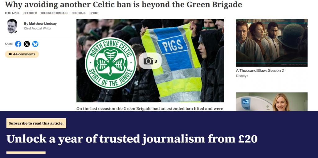 Herald, Green Brigade